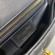 Replica Perfette Borse  Dior piccola Caro in pelle di vitello Cannage nera imitazioni