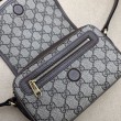 Dettagli perfetti Borsa a tracolla Gucci Ophidia GG Mini 772239 Marrone