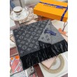 Dettagli perfetti Sciarpe LV con monogram sfumato LV M71607 nere