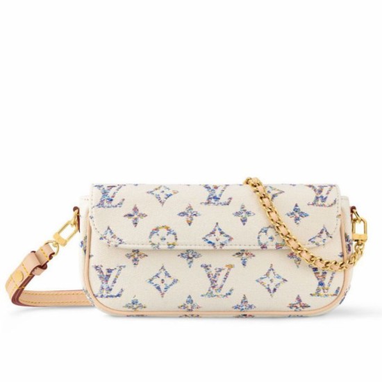 Qualità superiore replica di alta qualit&agrave; Portafoglio LV con catena Ivy Bag in tessuto monogram M83499