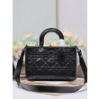 Dior Medium Lady D-Sire Borsa My ABCDior Dior stropicciata nera