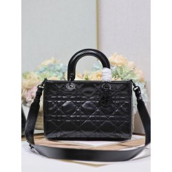 Dior Medium Lady D-Sire Borsa My ABCDior Dior stropicciata nera