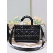 Dior Medium Lady D-Sire Borsa My ABCDior Dior stropicciata nera