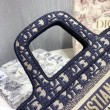 Dior Mini Book Tote Borsa Dior Oblique Canvas Blu