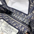 Dior Mini Book Tote Borsa Dior Oblique Canvas Blu