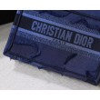 Dior Mini Book Tote Borse Replica Dior Tela mimetica Blu