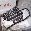 Dior Saddle Pouch Marsupio Oblique Tela Blu
