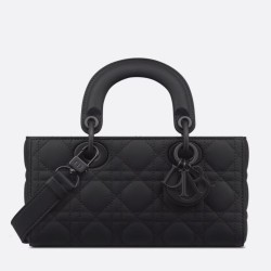 Replica Perfette Borsa piccola Dior Lady D-Joy Nero ultra opaco imitazioni