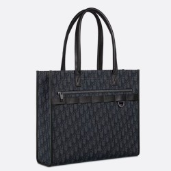 Replica Perfette Borsa tote Dior Safari Dior Oblique jacquard nera imitazioni