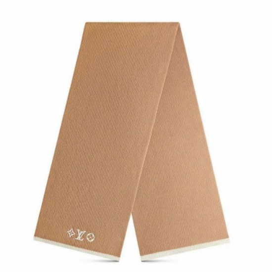 falso Sciarpa LV LV Headline LV M77927 Cammello