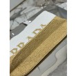 fedele Prada Borse Replica Alta Qualità tote grande Prada all'uncinetto in filato effetto rafia Beige/Bianco