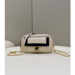 Fendi Easy 2 Baguette Borse Replica Alta Qualità a tracolla Mini Fendi Beige
