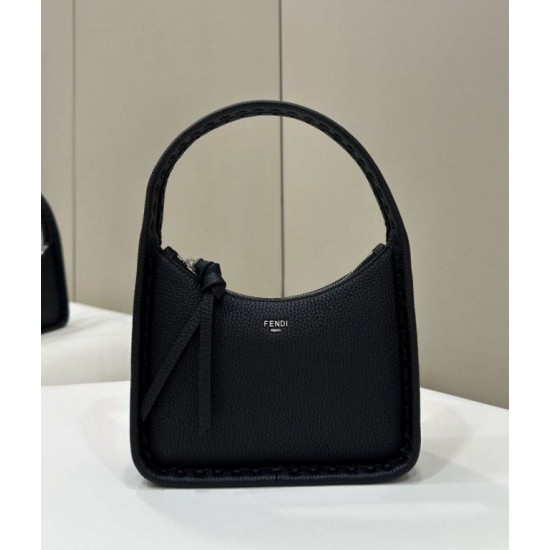 Fendi Mini Fendessence hobo Selleria Fendi Borsa con 264 impunture cucite a mano Nera
