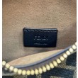 Fendi Mini Fendessencehobo Fendi Bag Miniborsa in tessuto FF Marrone