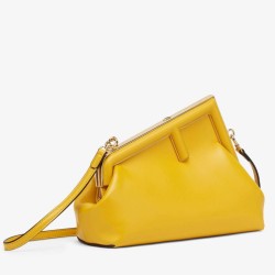 Replica Perfette Fendi Prima Borsa Piccola Borsa Fendi Nappa Gialla imitazioni