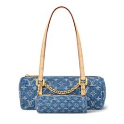 Replica Perfette Borsa LV Papillon LV M46830 Denim monogram blu imitazioni