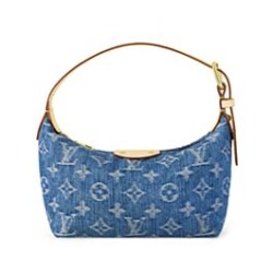 Replica Perfette Imitazioni borse griffate hobo Louis Vuitton Hills Pochette Louis Vuitton M82949 Blu imitazioni