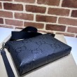 Imitazione Borsa Replica 1:1 a tracolla media Gucci Jumbo GG 696009 Nera