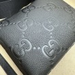 Imitazione Borsa Replica 1:1 a tracolla media Gucci Jumbo GG 696009 Nera