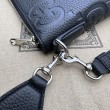 Imitazione Borsa Replica 1:1 a tracolla media Gucci Jumbo GG 696009 Nera