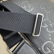 Imitazione Borsa Replica 1:1 a tracolla media Gucci Jumbo GG 696009 Nera