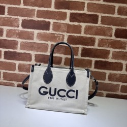 Imitazione Borse Imitazioni tote mini Gucci con stampa Gucci 772144 Nera