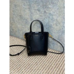 Imitazione Borsa tote YSL Saint Laurent mini Toy Shopping Nera