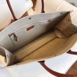 Imitazione Borsa tote YSL Saint Laurent Rive Gauche con manico marrone chiaro