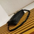Imitazione Prada Riedizione 1995 Mini Borsa Chaine Re-Nylon Nero