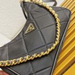 Imitazione Prada Riedizione 1995 Mini Borsa Chaine Re-Nylon Nero