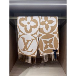 LV M79213 Sciarpa medaglione LV Beige