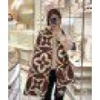 LV M79215 Sciarpa medaglione LV Marrone
