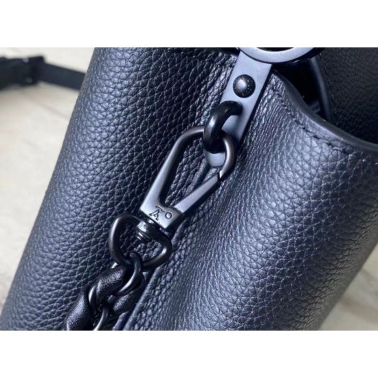 Replica Perfette Borsa mini Louis Vuitton Capucines East-West M23955 Nera imitazioni