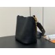 Replica Perfette Borsa Louis Vuitton con lucchetto e passeggio M24006 Granulata nera imitazioni