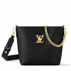 Borsa Louis Vuitton con lucchetto e passeggio M24006 Granulata nera