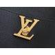 Replica Perfette Borsa Louis Vuitton con lucchetto e passeggio M24006 Granulata nera imitazioni