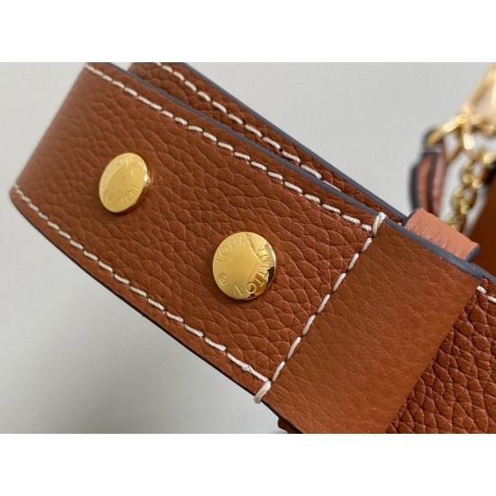 Borse Imitazioni Louis Vuitton con lucchetto e passeggio M24165 Marrone granulato Replica qualità specchio Replica Perfette Borse Imitazioni Louis Vuitton con lucchetto e passeggio M24165 Marrone granulato imitazioni