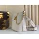 Borsa LV con lucchetto e passeggio granulata M24638 bianca Replica qualità specchio Replica Perfette Borsa LV con lucchetto e passeggio granulata M24638 bianca imitazioni