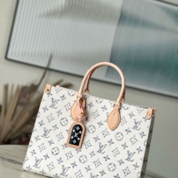 Borse Replica Louis Vuitton OnTheGo MM in tessuto monogram M24708 qualità specchio Replica Perfette Borse Louis Vuitton OnTheGo MM in tessuto monogram M24708 imitazioni
