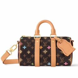 Replica Perfette LV Keepall Bandouliere 25 LV Duffle Bag M24849 Monogram Craggy imitazioni