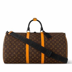 Replica Perfette Borse Firmate  Louis Vuitton Keepall Bandouliere 55 M46702 Borse LV imitazioni