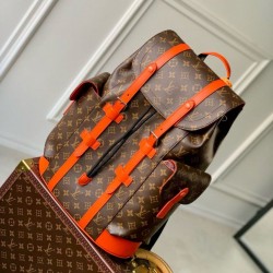 Zaino Louis Vuitton Christopher MM Zaino Louis Vuitton Uomo M46814 Monogram Macassar Orange Replica qualità specchio Replica Perfette Zaino Louis Vuitton Christopher MM Zaino Louis Vuitton Uomo M46814 Monogram Macassar Orange imitazioni