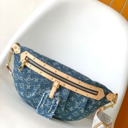 LV Marsupio a vita alta M46837 monogram Denim Replica qualità specchio Replica Perfette LV Marsupio a vita alta M46837 monogram Denim imitazioni