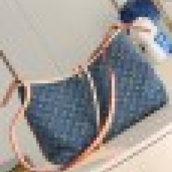 Replica Perfette Borsa Louis Vuitton CarryAll MM Louis Vuitton M46855 Monogram Denim imitazioni