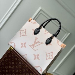 Borsa tote Louis Vuitton OnTheGo MM Louis Vuitton M46912 Monogram Dune Replica qualità specchio Replica Perfette Borsa tote Louis Vuitton OnTheGo MM Louis Vuitton M46912 Monogram Dune imitazioni