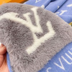 Sciarpe Louis Vuitton Cold Reykjavik Cashmere Louis Vuitton M76342 Blu Replica qualità specchio Replica Perfette Sciarpe Louis Vuitton Cold Reykjavik Cashmere Louis Vuitton M76342 Blu imitazioni