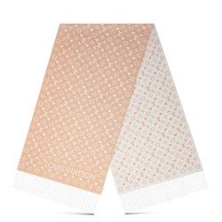 Replica Perfette Sciarpa Louis Vuitton Game On Double-Face in cashmere Louis Vuitton M76900 Beige imitazioni
