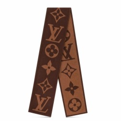 Replica Perfette Sciarpa in cashmere con coperta Louis Vuitton Sweet Dreams Louis Vuitton M77379 Marrone imitazioni