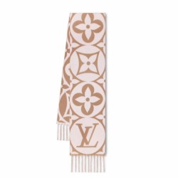 Replica Perfette LV M79213 Sciarpa medaglione Louis Vuitton Beige imitazioni