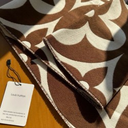 Replica Perfette LV M79215 Sciarpa medaglione Louis Vuitton Marrone imitazioni
